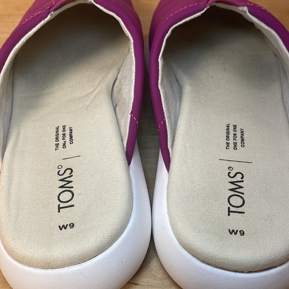 TOMS Alpargata Mallow Mule slip on casual mules in magenta women’s size 9 - Picture 7 of 16